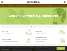 Tablet Screenshot of gezonder.nu